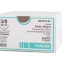 Sutura Seda Negra Trenzada 75 cms, caja x 36 Uds, TAGUM.