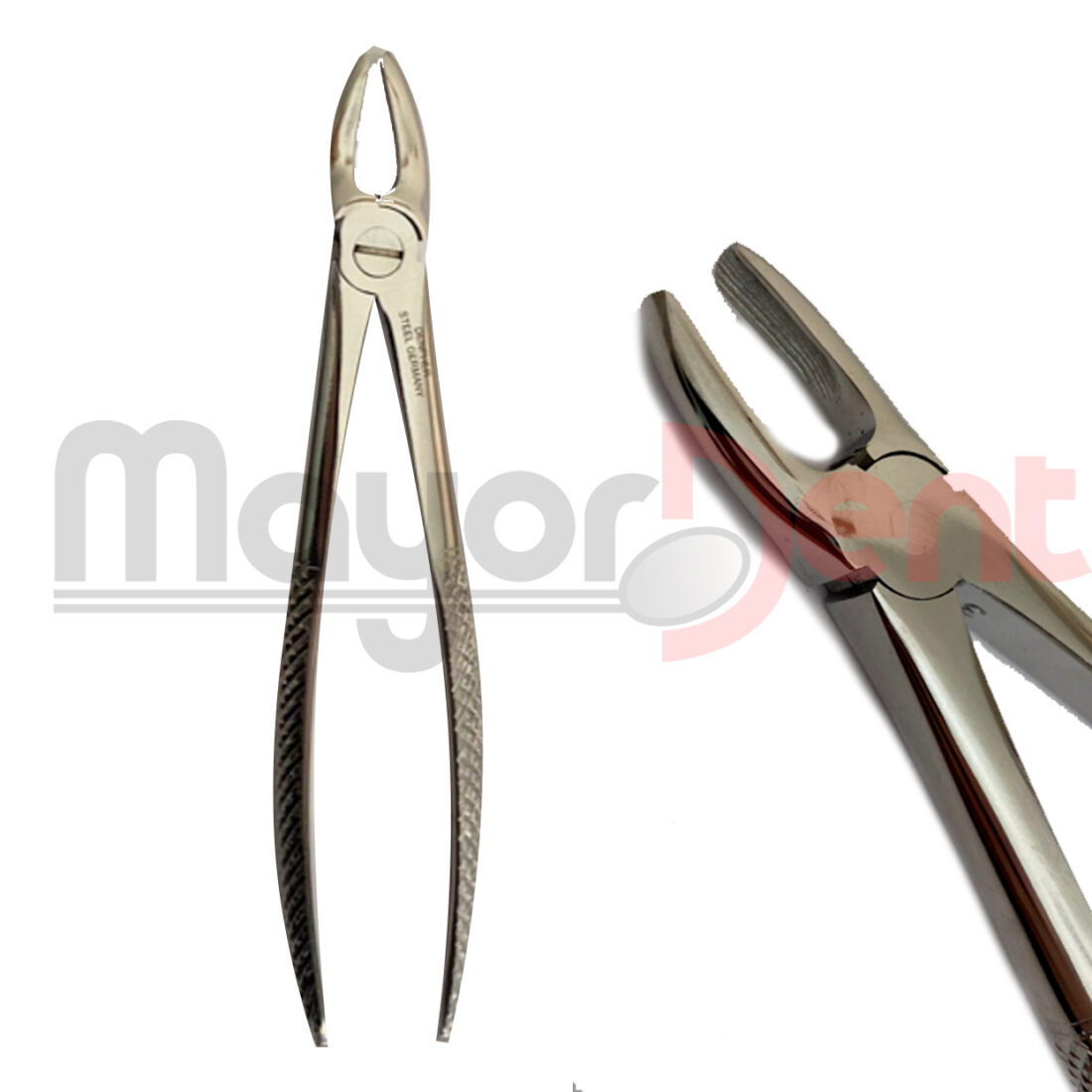 Forceps Recto Superior Ant. Grueso Puntas Abiertas, DENPHER.