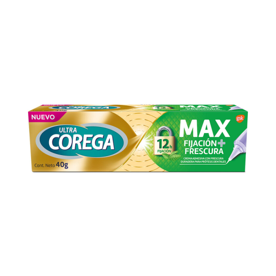 Corega Crema Ultra Máxima Fijación y Frescursa 40 Grs.