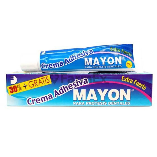 Crema Adhesiva p/ Prótesis, Extra Fuerte 30 Grs, MAYON.