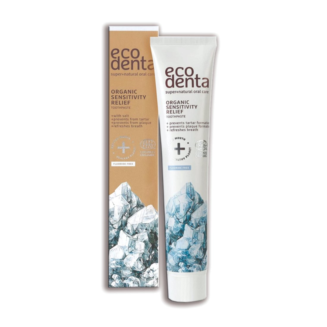 Pasta dental orgánica desensibilizante con sal, tubo de 75ml - EcoDenta