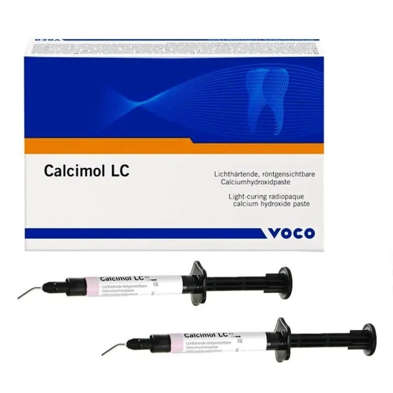 Calcimol LC Hidroxido de Calcio Fotocurable 2 Jeringas de 2.5grs, Voco Proximo a vencer