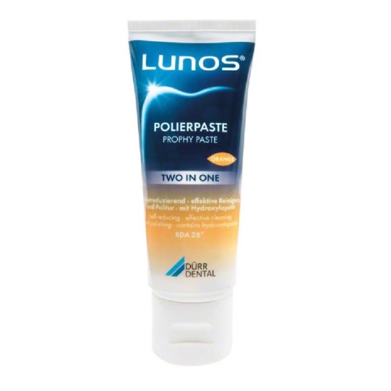 Lunos pasta profiláctica Two in One 100 grs, ORANGE. Durr Dental prox a vencer 09-2025