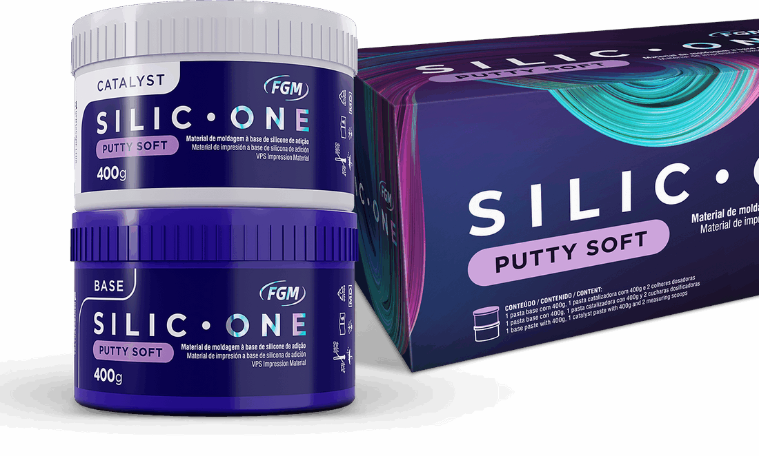 Silic One Putty Soft base+catalizador 400grs c/u, FGM
