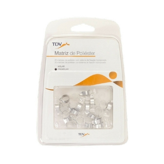 Matrices de Celuloide Molar y PreMolar x 20unidades, TDV