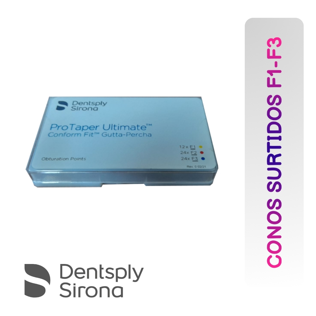 Protaper Ultimate Comfort Fit Gutta-Percha F1-F3, Dentsply Maillefer