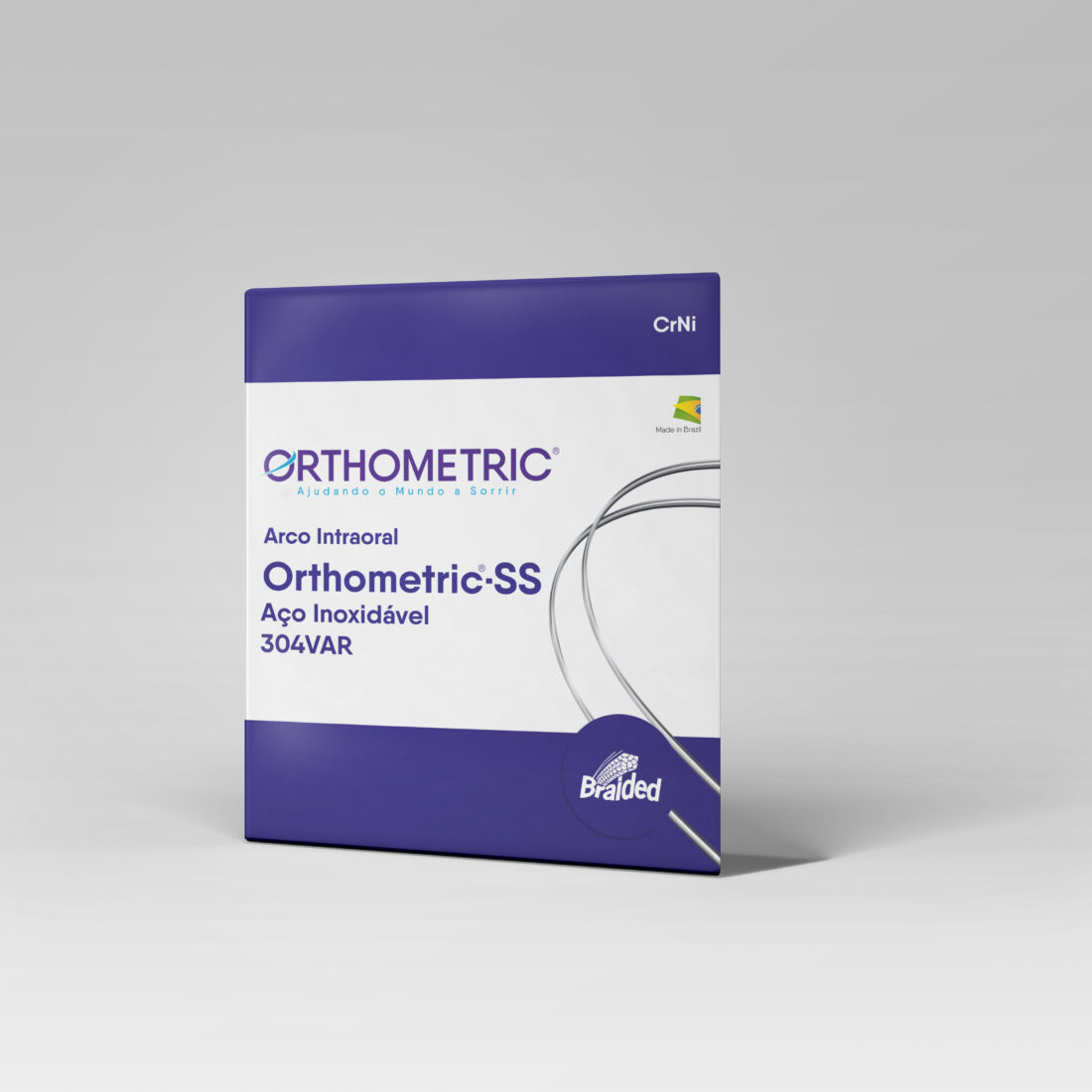 Arcos Acero Braided 019x025 10unidades, OrthoMetric