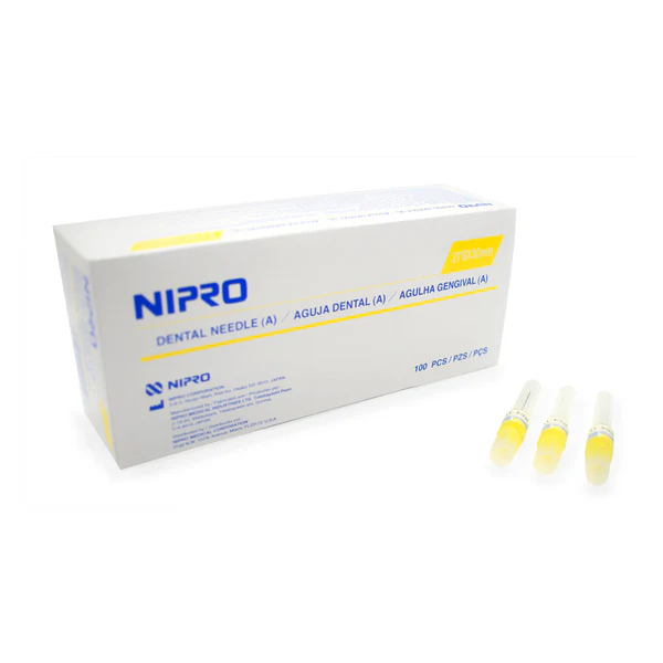 Agujas Carpule largas o cortas x 100 Uds, Nipro