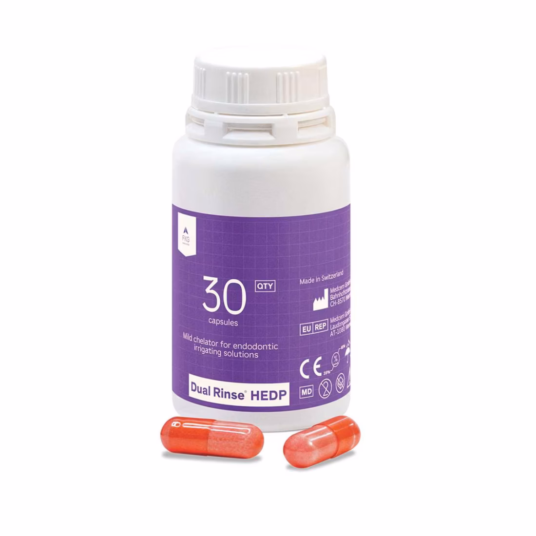 Dual Rinse Hedp , Frasco 30 Capsulas, FKG