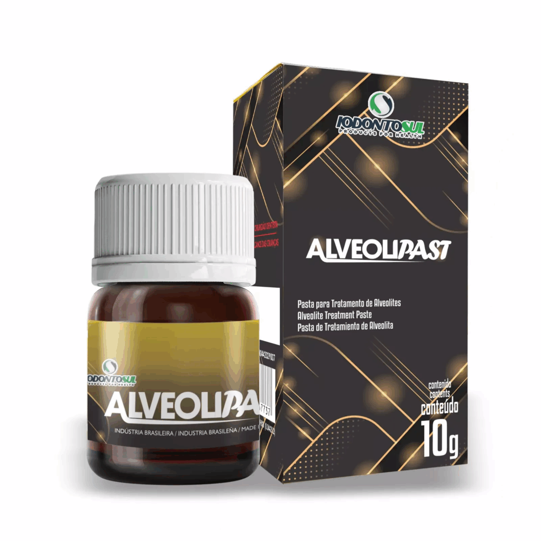 Alveolipast Frasco 10 grs, pasta tratamiento alveolitis, Iodontosul