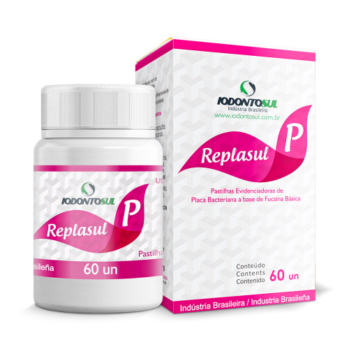 Replasul P, Revelador de Placa Bacteriana, 60 Tabletas, Iodontosul