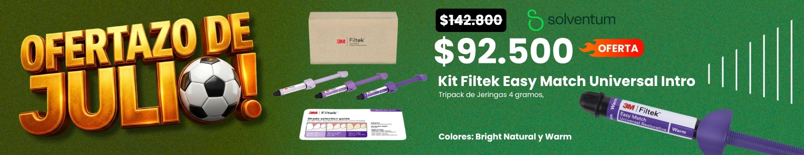 Banner 3M Kit Filtek Easy Match Universal Intro, Solventum