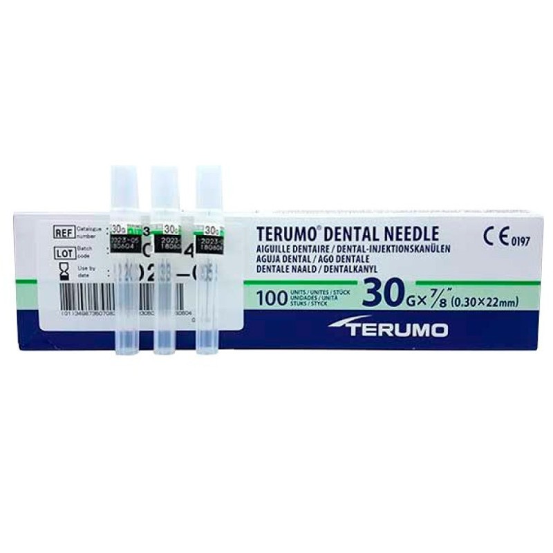 Agujas Cortas 30g x 7/8 x 100uds, Terumo