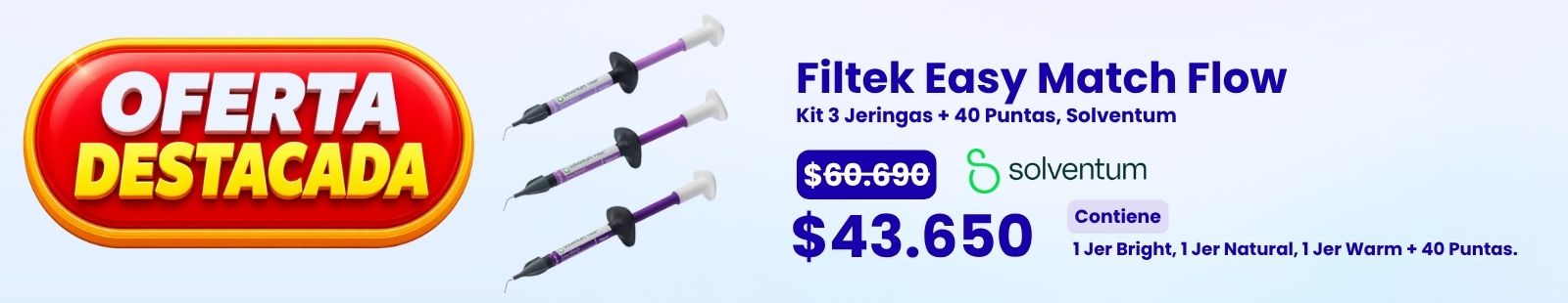 Banner Filtek Easy Match Flow