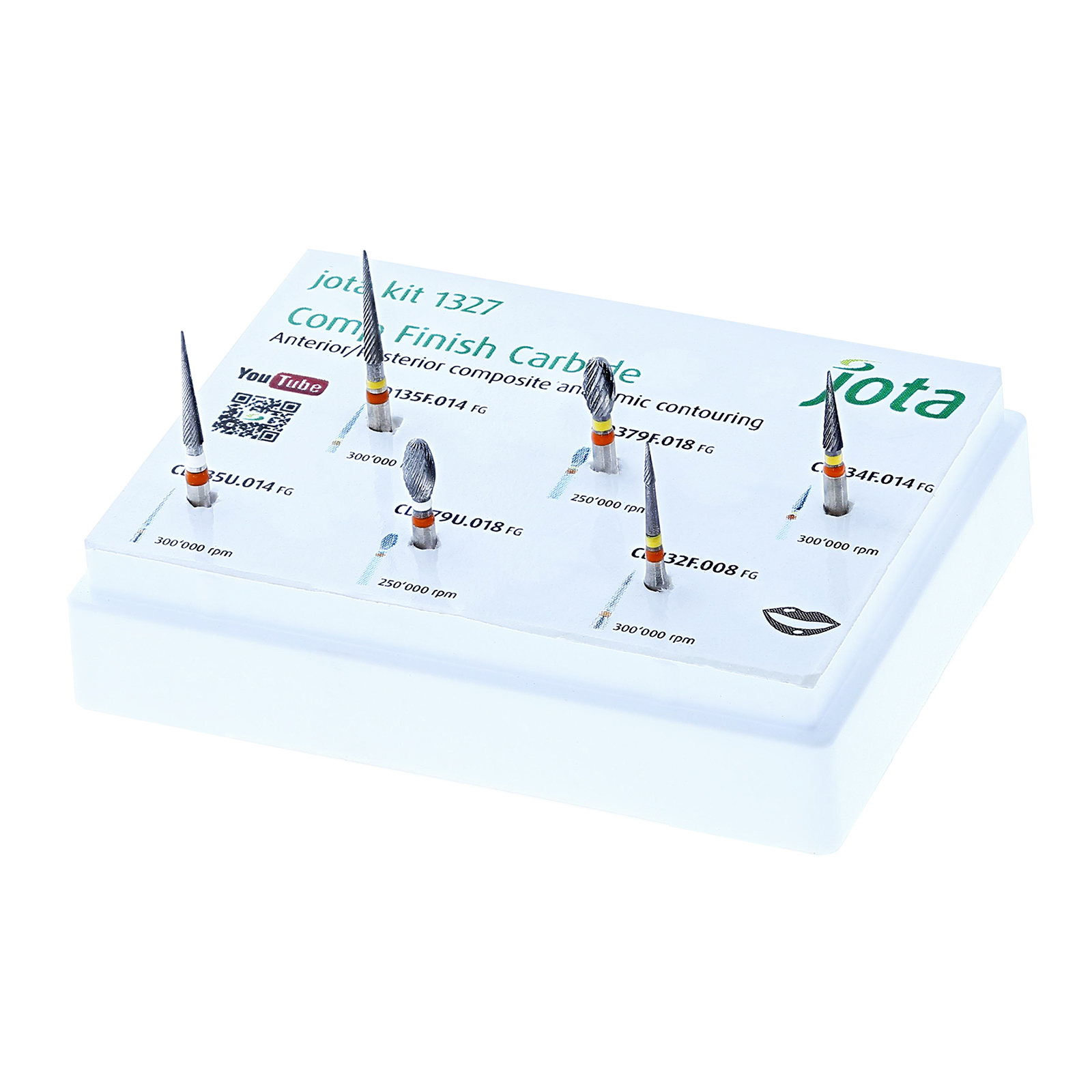 Fresario Carbide para Acabado de Composite kit 1327, Jota